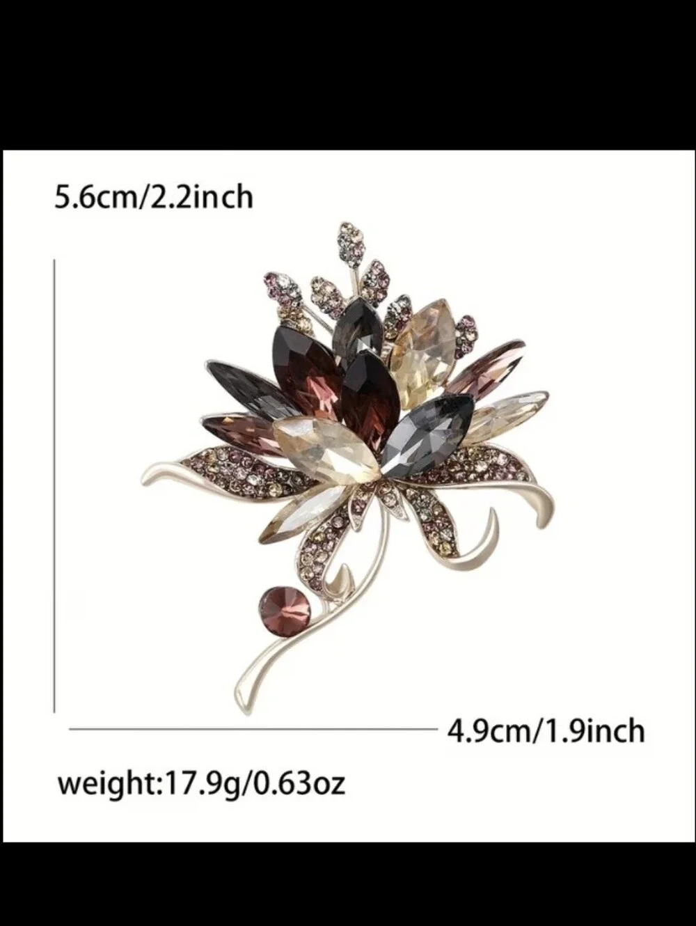 Beautiful Flower Brooch NEW